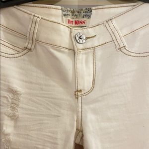 Hot kiss distressed skinny jeans